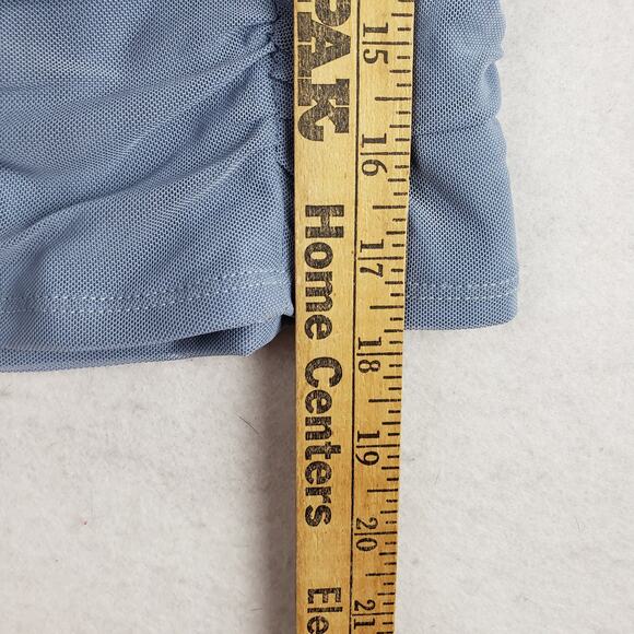 Stitch & Pine Size XS Short Sleeve Corset Style Tee Light Blue Renaissance Fairy - Picture 3 of 9